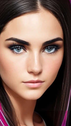 A woman model Atzman focus on face photo with color