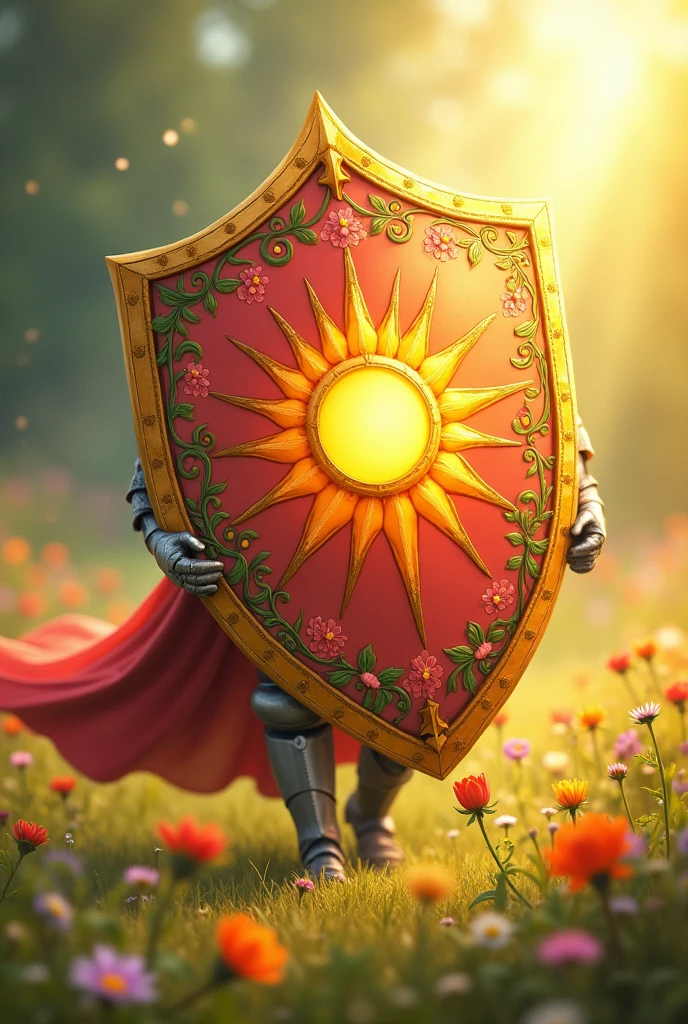 Create a shield that is inspired by happiness