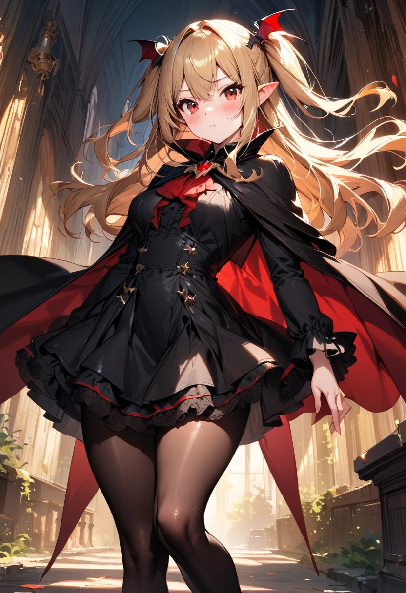 (masterpiece), Best quality, expressive eyes, perfect face, vampire girl, beautiful, Seira J.. Loyard, Red eyes