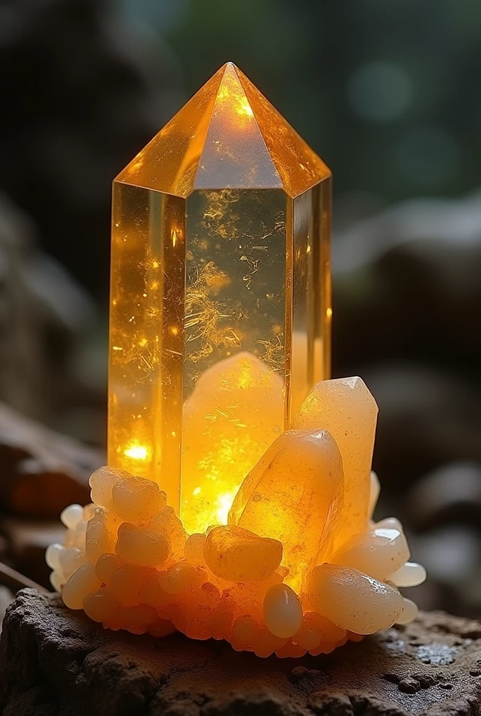 crystal cave, citrine quartz 