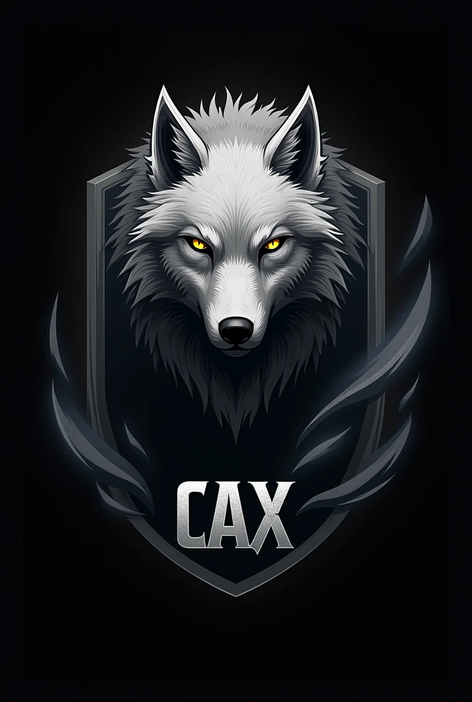 Soon about "Clan Academy X" with their initials, that is "CAX" and that it be black that has a gray wolf 