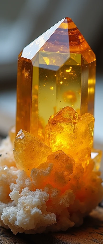 crystals, citrine quartz