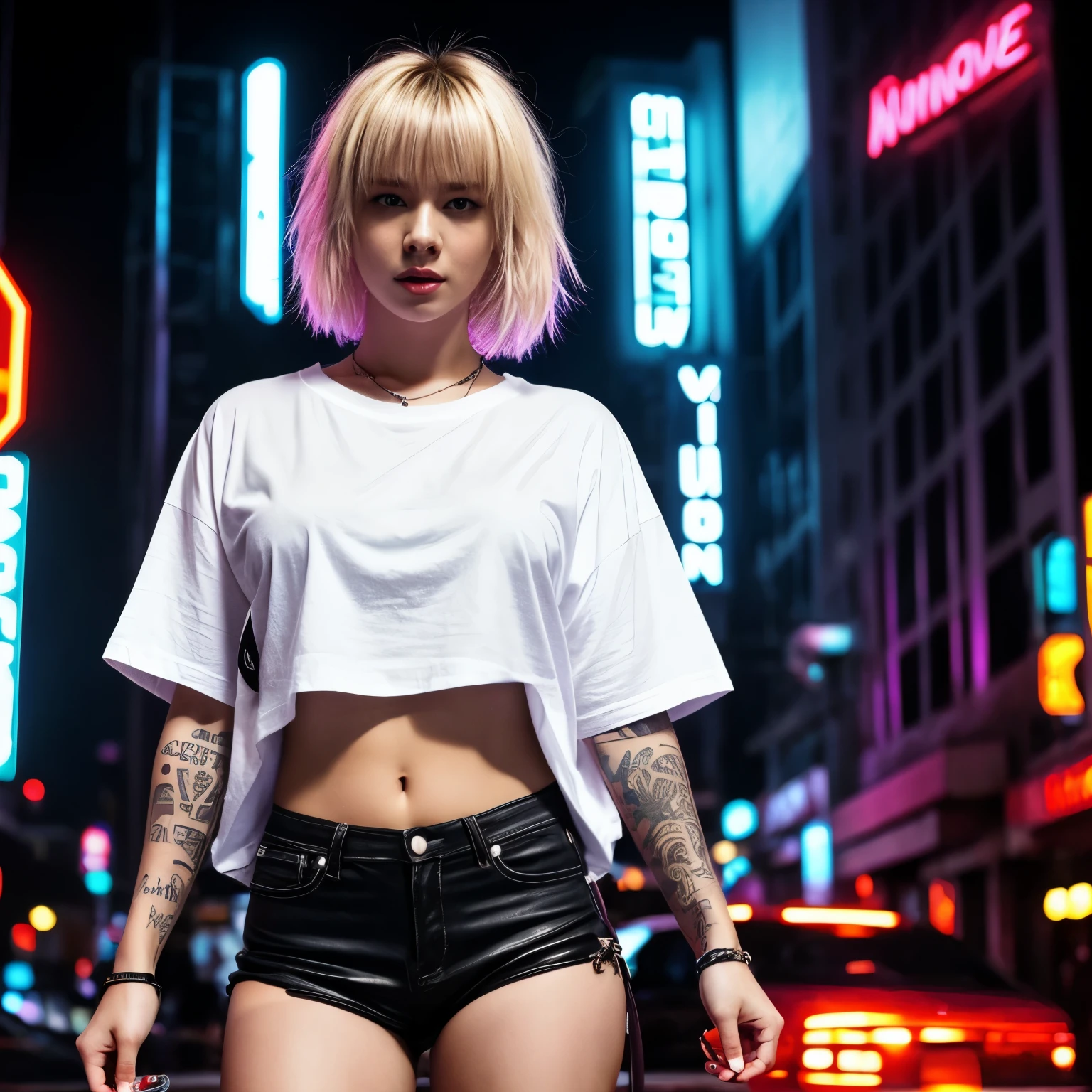Oversized white blank T-shirt