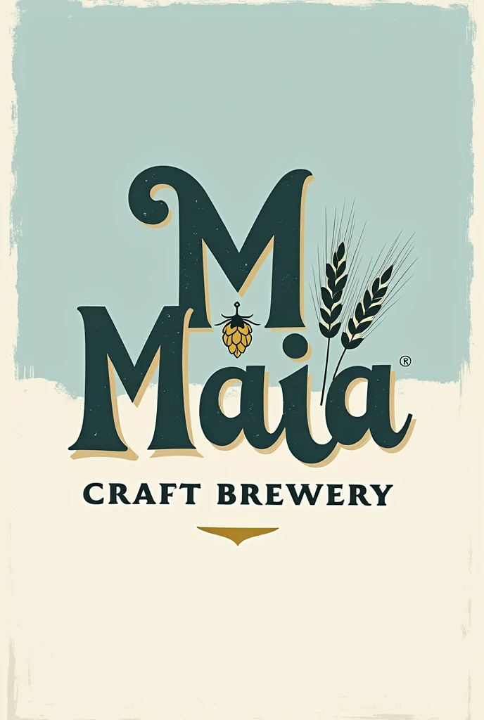 Here is the updated prompt for your logo:
**Prompt para a logo:**
"Create a rustic logo with the name 'M aia' as the main element. The letters 'a' should be curved upwards, and the letters must be separated, with only the 'M' in capital letters and the others in lower case. Replace the dot on the 'i' with a hop flower. The font should be striking and the word should have a slight curvature. Abaixo do nome, include the phrase 'Craft Brewery' in small font. Use a color palette in shades of blue and white. Next to the phrase 'Craft Brewery', add two sprigs of barley. Do not include any images other than those requested.."
This prompt should capture all the details you want.! If you need anything else, just let me know!