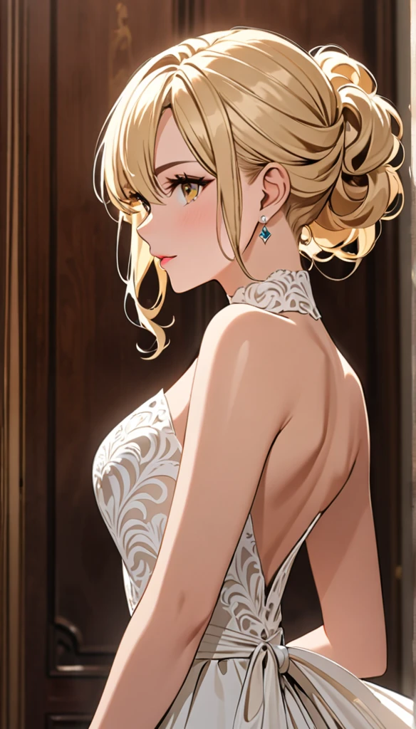 Beautiful and blond, eligant