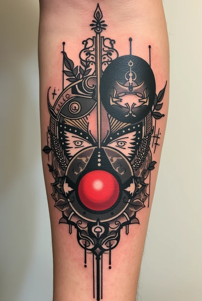 Small tattoo on the arm of the game persona 3 reload