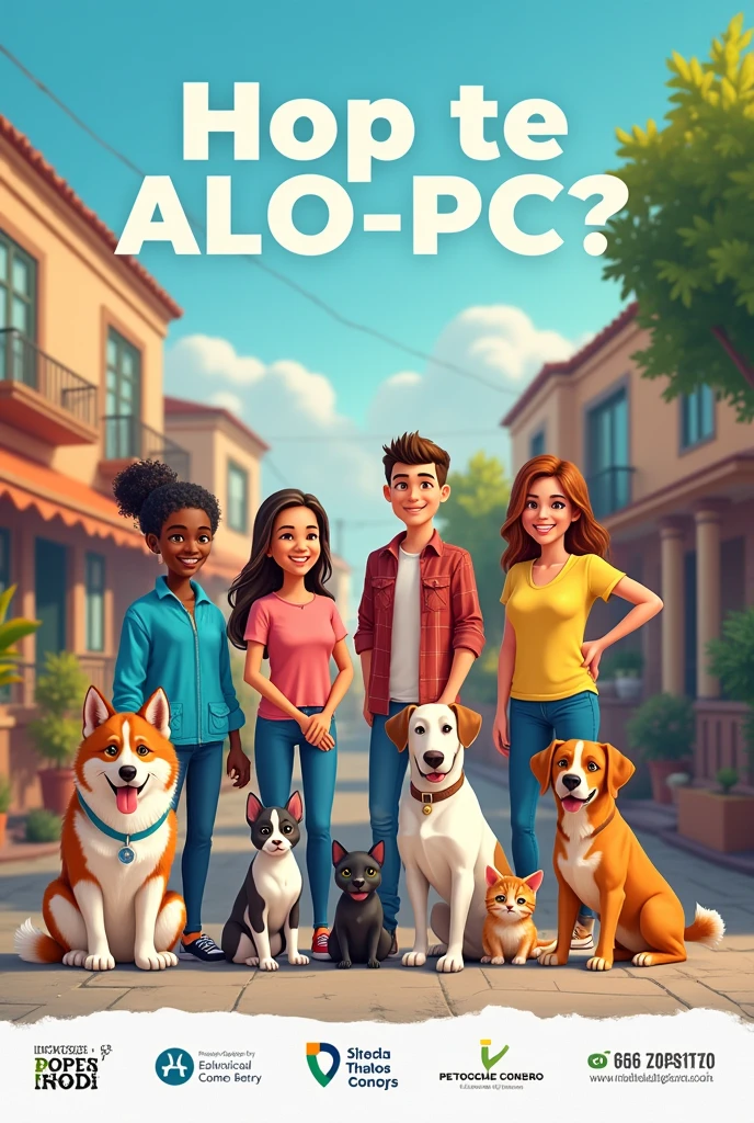 Create an advertising image for a low-cost anti-rabies vaccination operation, 50 places for rabies vaccination for dogs and cats at home in different communes of Santiago