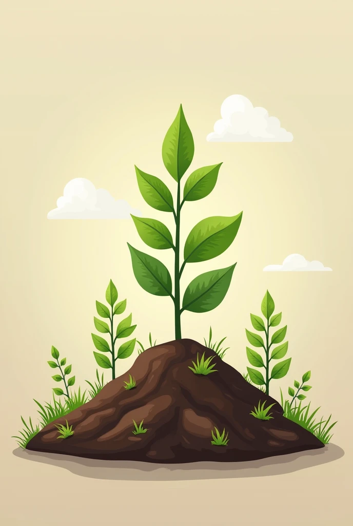 Generate a small introductory image for a soil infographic