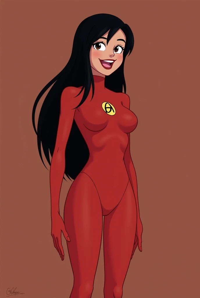 naked girl drawing poses, full body, feat, brunet hair, fit, 18, smiling, shy, embarrassed, seductive pose, sexy pose, red body paint, treble body paint