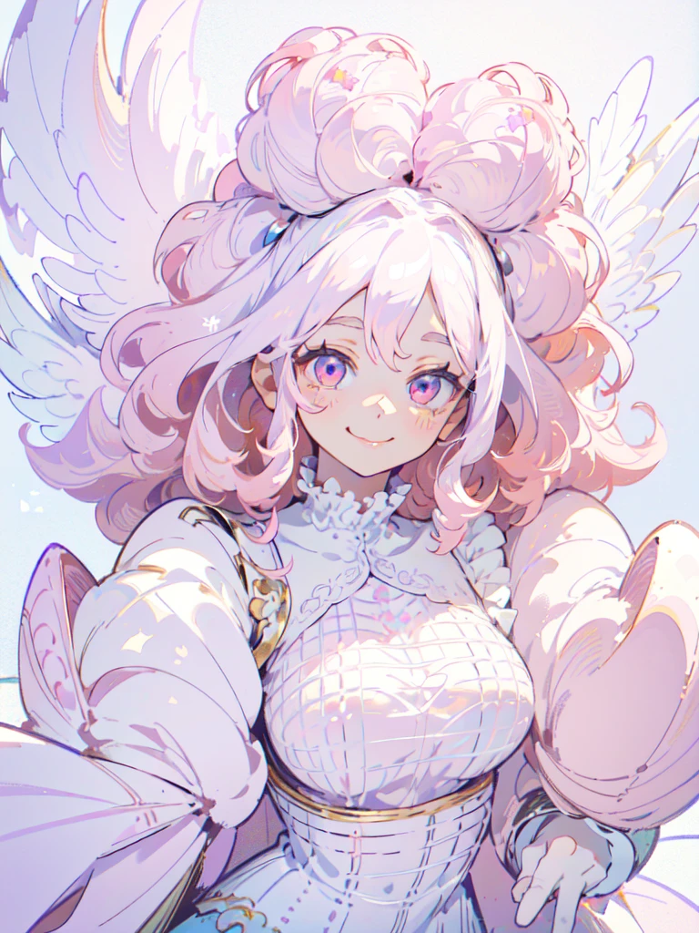 on all fours, big tits, showing the tongue
(masterpiece,Highest quality, Very detailed, beautiful, Exquisite, 16K, Full HD), ((smile,Happy:1.5)),((Frills)), (Pink medium hair,Wavy Hair,Fluffy hair),(White skin,lavender eyes, Long eyelashes, Big eyes,Pale pink cheeks), (pastel colour,Fantasy art:1.2), (White Background:1.8)