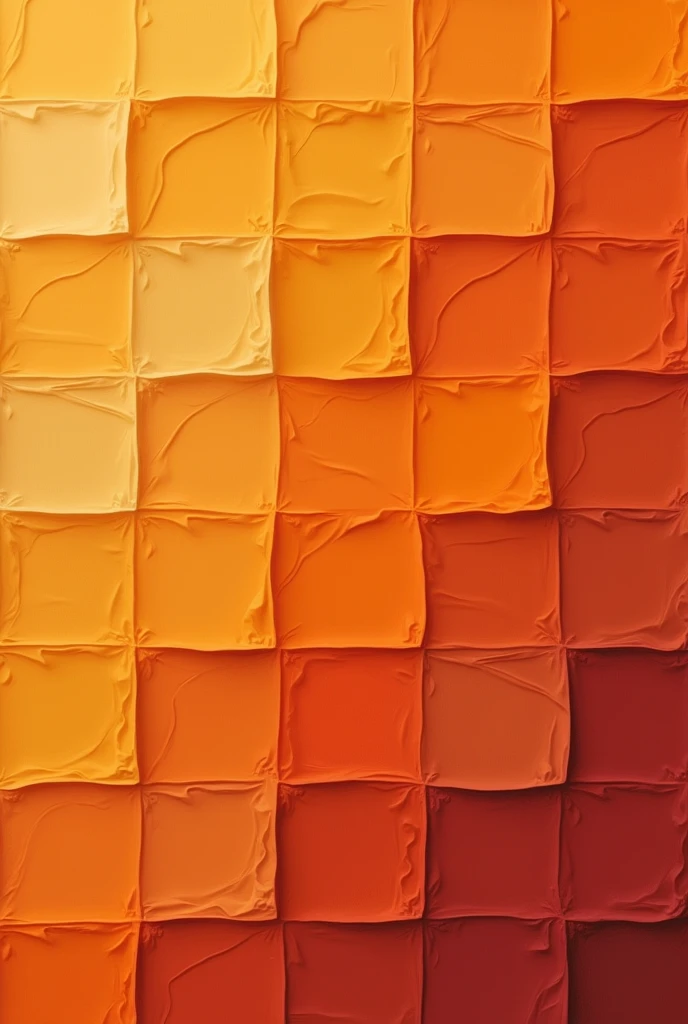 a checkered background with orange colors, maroon , beiges