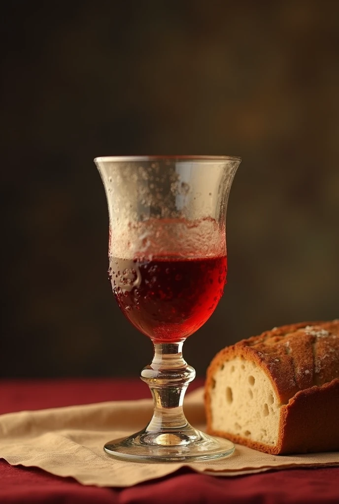 Make a picture of Jesus' last supper, Similarly, Also, He took the cup, after supper, saying: This cup is the New Testament in my blood; do this, every time you drink, in memory of me. For as often as you eat this bread and drink this cup