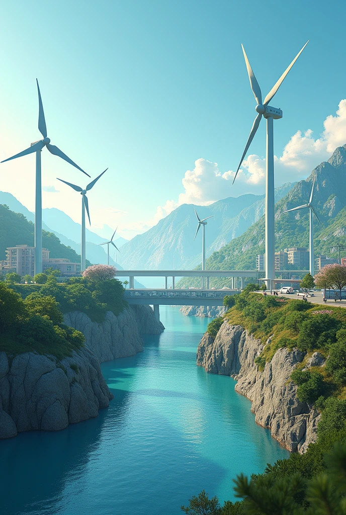 Realistic, high-resolution renewable energy optimization graphic images .