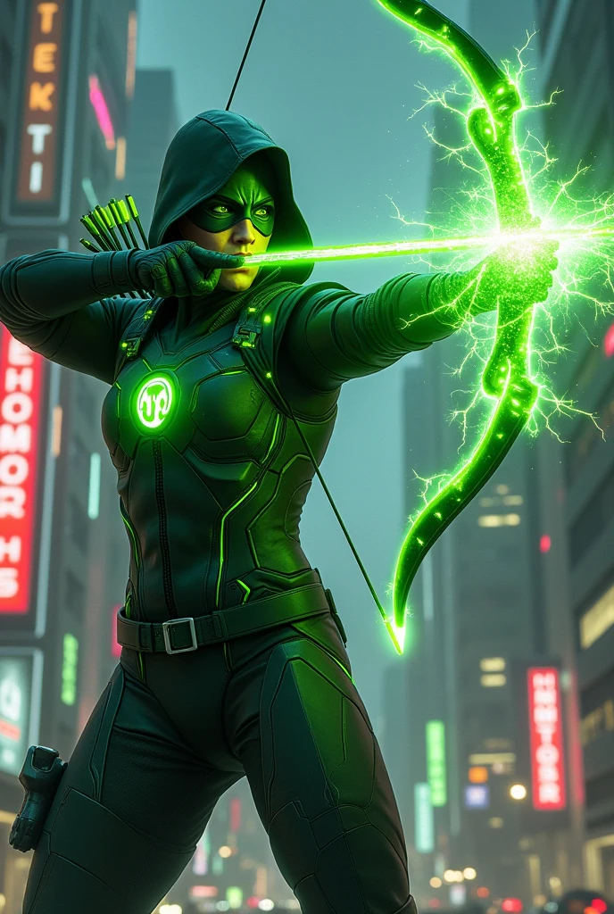 The flash fusion green Arrow