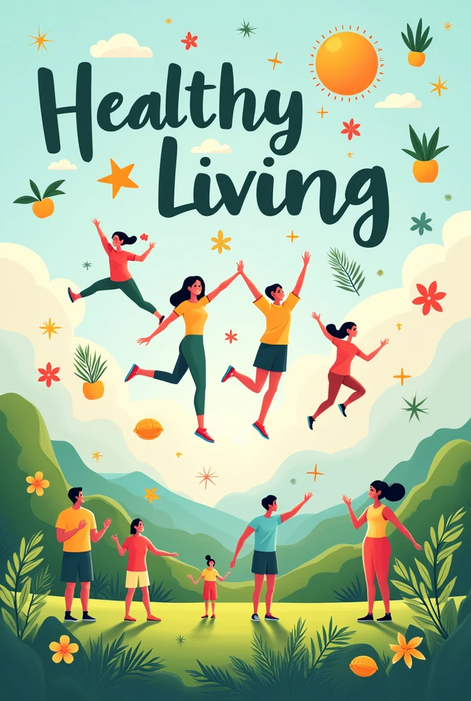 Poster about healthy living