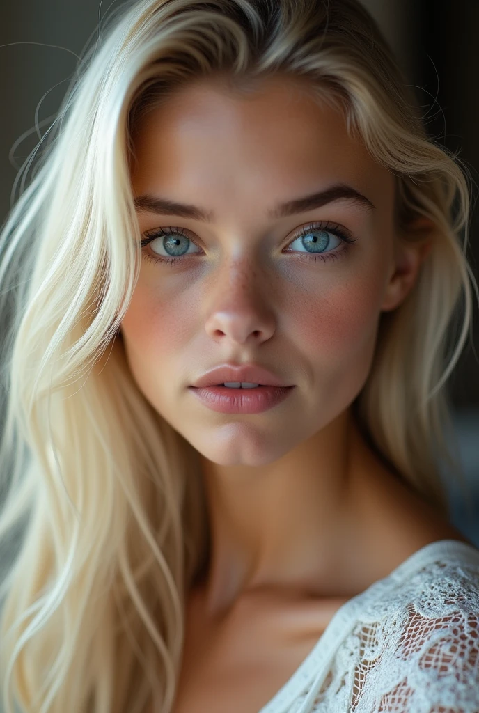 full body,neons,16 k,Full HD, Blue Eyes, beautiful eyes, extremely detailed eyes and face, Beautiful detailed eyes, Ultra-detailed, light on the face, with long blond hair, Blonde hair, Slim Body, Fair skin, a 18 year old girl, realistic photography, ultra realistic