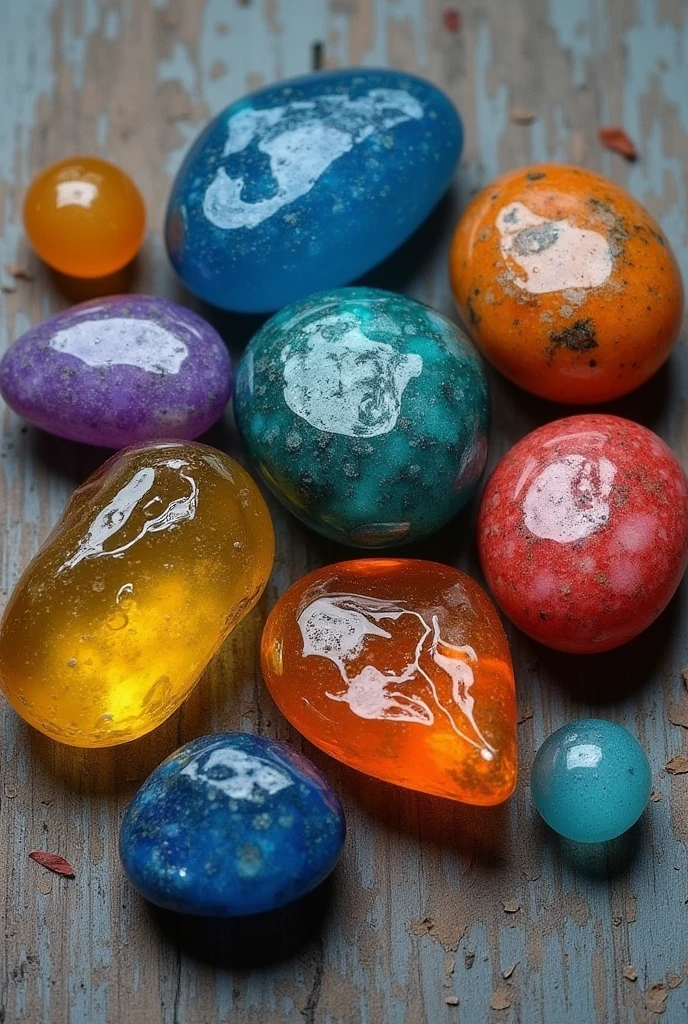 seven colored stone