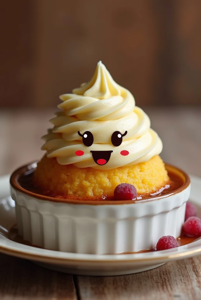force me a pudding with a face