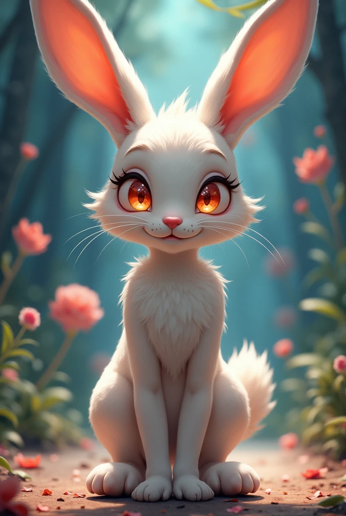 A sexy anime rabbit shapeshifter man