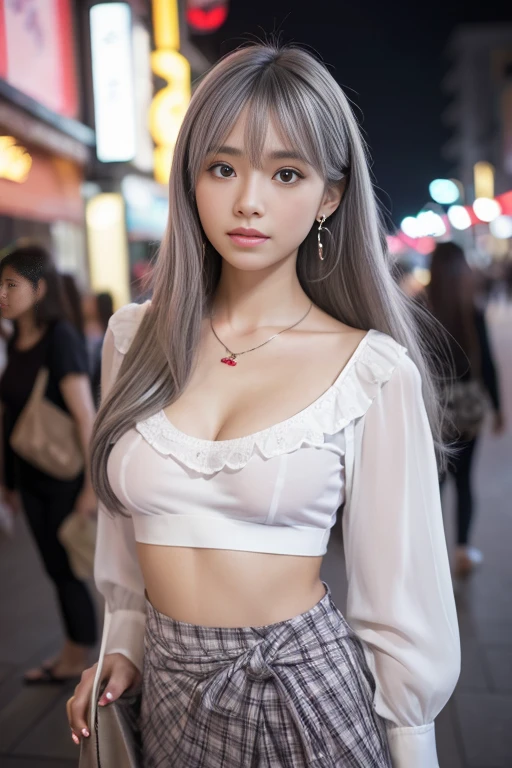 White tight skirt