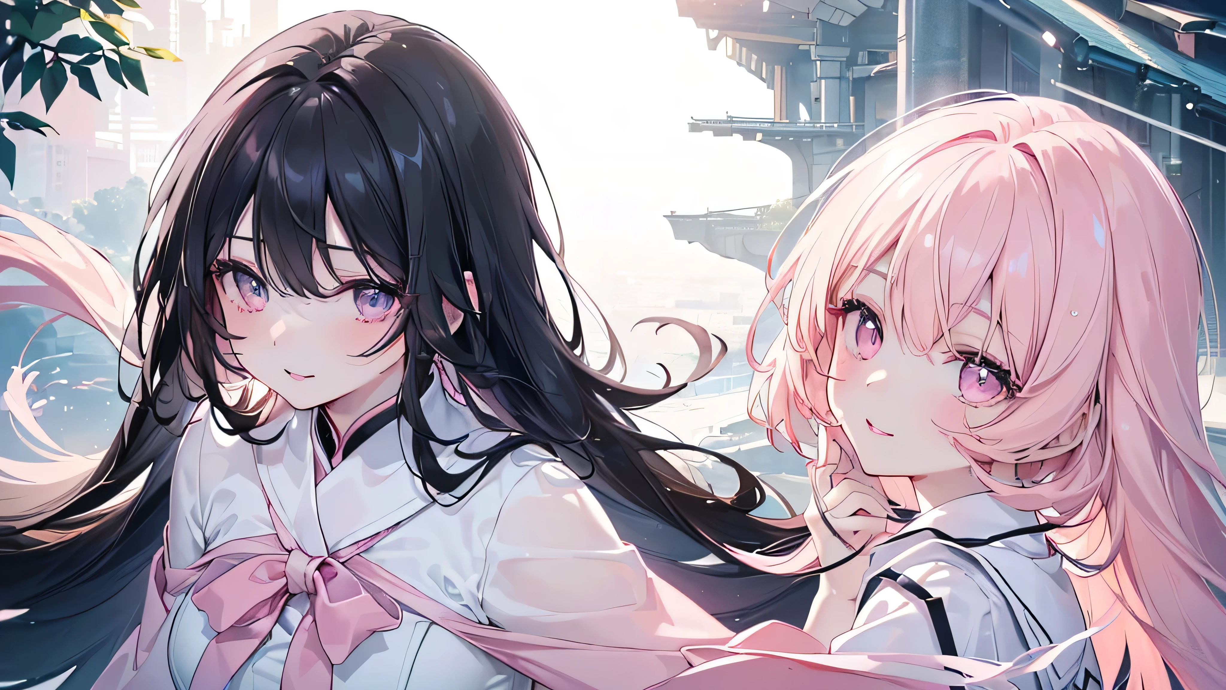 (Great impact), ((Beautiful eyes,Highest qualityの目)), (((The best smile,Top view,Black Hair,))), (((Highest quality、masterpiece、Ultra-fine、Ultra-fine、Exquisite、16K、Full HD,high school girl))) 、Long eyelashes、White skin、(thin and long)、 ((cute)) ((One person), (epic proportion,、(Pale pink lips、Pale pink cheeks、thin and long)、Dynamic lighting,（Day々On nights when you&#39;re crushed by the stress of life and you can&#39;t tell anyone, it&#39;s okay to scream in this place, let the voice of your heart resonate.）