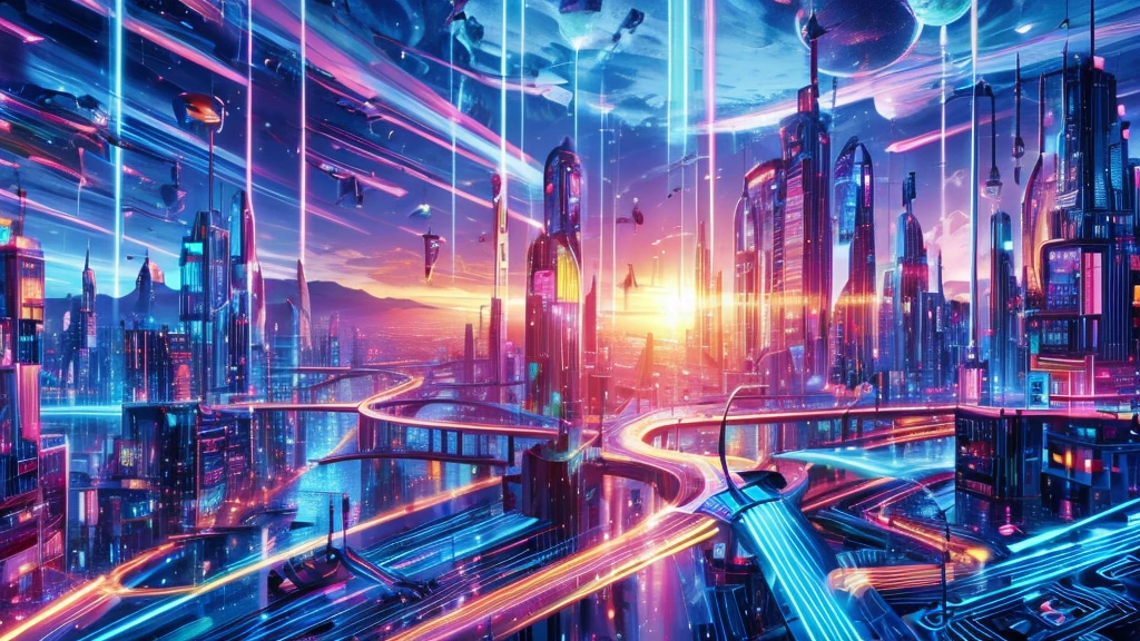 No people、Background only、Flat Line、anime、anime調、デジタルanimeアート、photograph、Back Blur、high quality、High resolution、Very detailed,Near future、Angle from the feet、Light effects