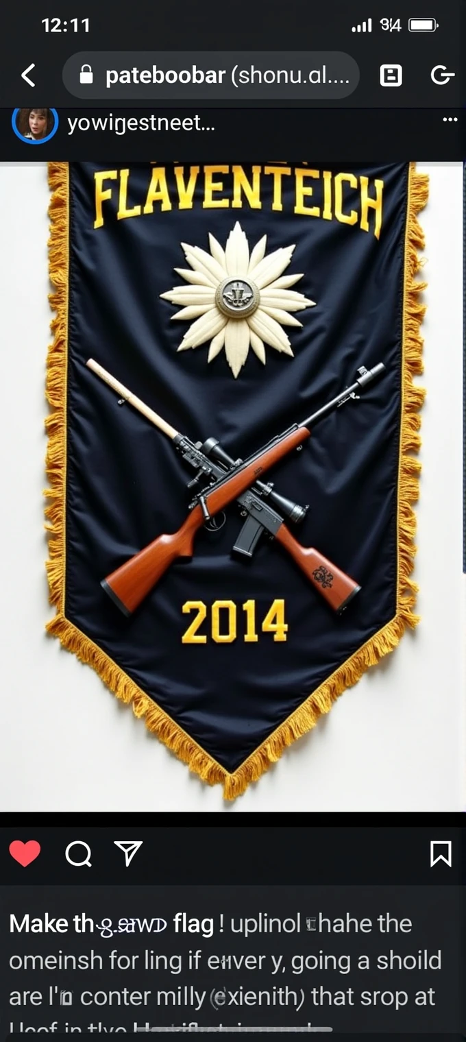 Make the same flag, just make the rifles well.