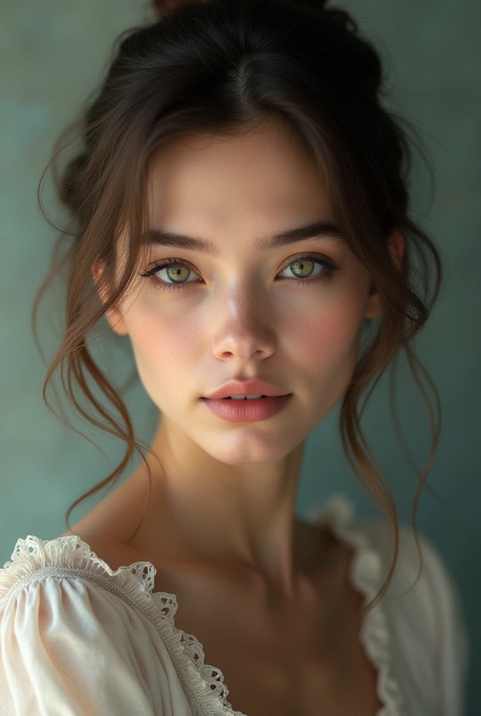 She is facing the camera.