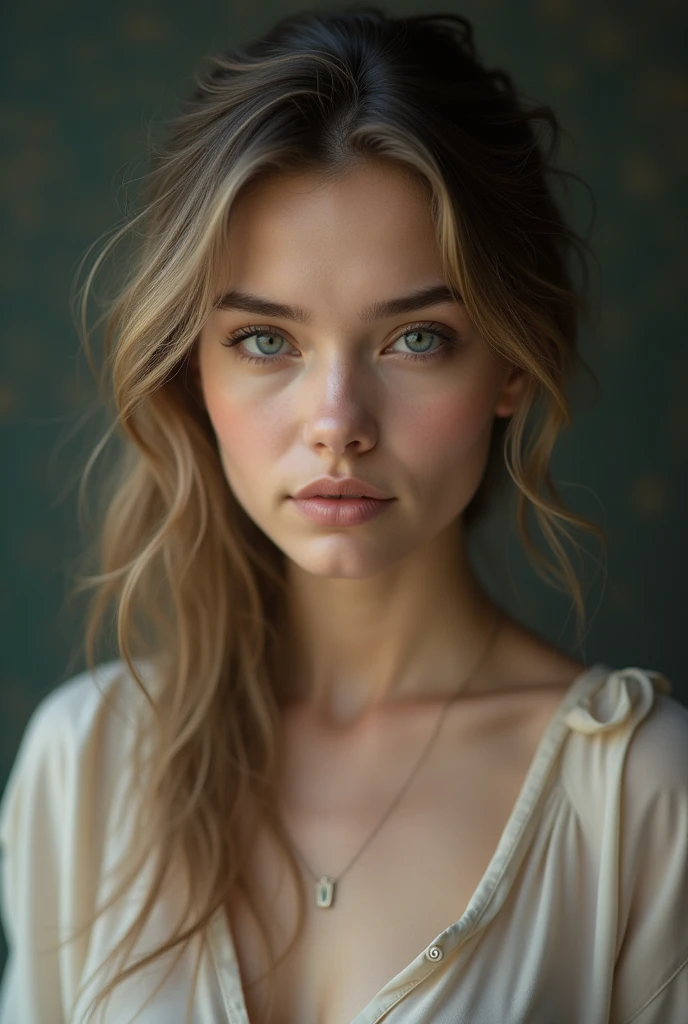 She is facing the camera.