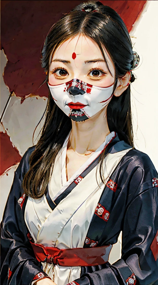 Slit-mouthed woman, k
add_detail:1, add_detail:0, add_detail:0.5,
((Masterpiece))
Edo period,
Kuchisake Onna,
Japanese urban legend,