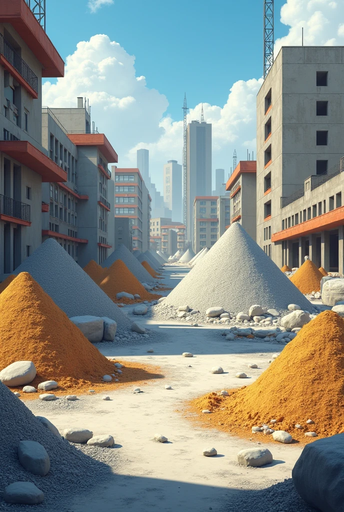 Cement,stone chips,sand and all construction materials 