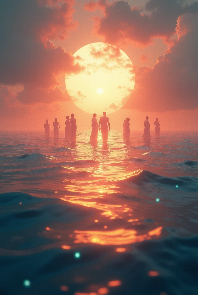 mirage，Ocean、sunset