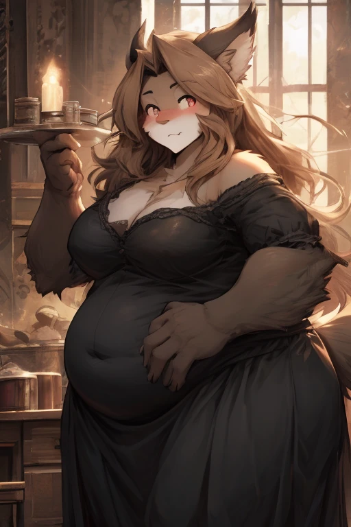 Twokinds obese basitin black clothes