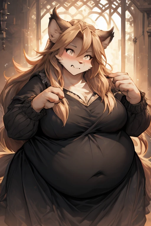 Twokinds obese basitin black clothes