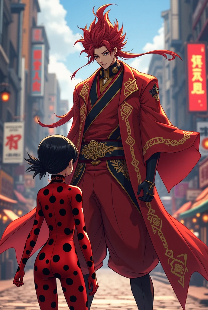 Uzui tengen de kimetsu no Yaiba en miraculous lady bug