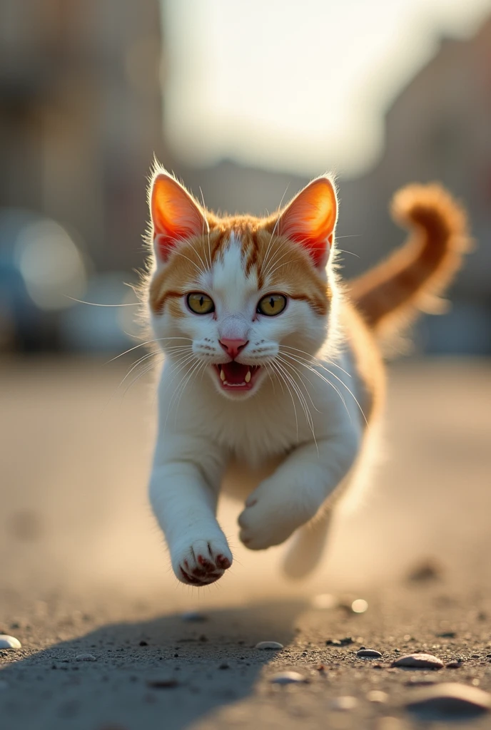 Real、Cat、Running around
