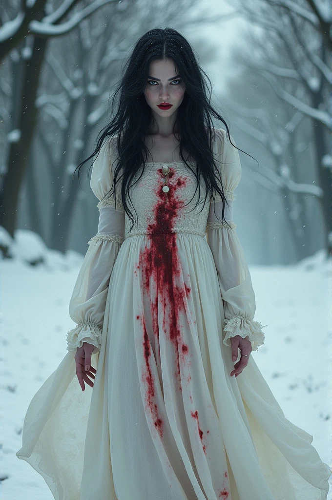 official art, unity 8k wallpaper, ultra detailed, masterpiece, best quality, surreal, (photorealistic:1.3), hyperrealistic, dynamic lighting, global illumination,horror \(theme\),
BREAK,
a female zombie,
<lora:Winter_Hanfu:0.65>,Hanfu, (Winter hanfu), (cloak:1.1), (lying:1.3), blood, blood on clothes,
BREAK,
<lora:rottingZombies:1.8:FACE>,rotungwoka person female wearing china dress,zombie, glowing eyes, (no pupils:1.5), rotting,
looking at viewer,
(snow, red flowers, chinese outdoors:1.2),
