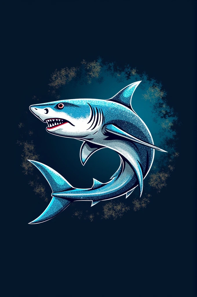 logo for a restaurant called the sparkling shark