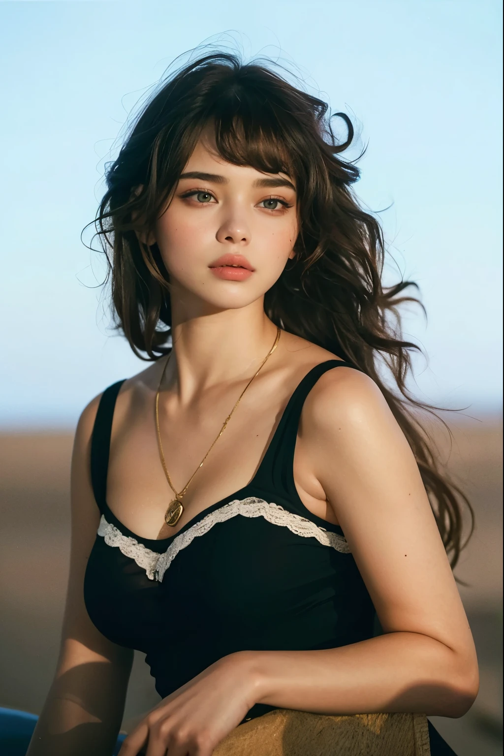 Um close de uma mulher Linda, Retrato de Sophie Mudd, Anna Nikolanova aka Newmilky, He agrees, Linda, 18-years old, beautiful dolphin, yelena belova, angelina stroganova, brunette with dyed blonde hair, 🤤 portrait of , 2 4 years old female model, Yulia Gorokhova, instagram model
