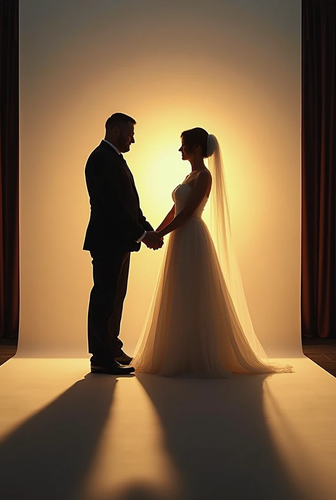 newlywed photos, couple, wedding, shadow, Ceremony