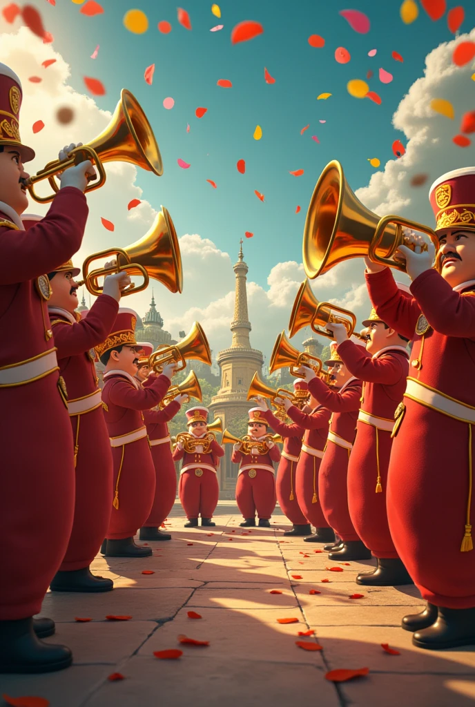 A circle of FANFARE instrument