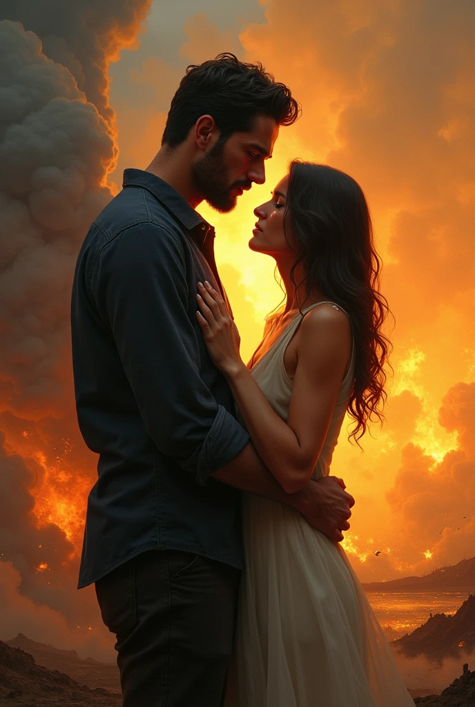 Man sets the world on fire to stay with the woman he loves and she looks sad