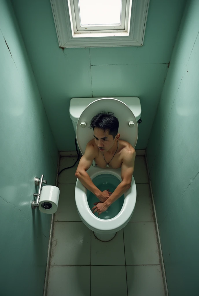 Japanese man drowning in toilet