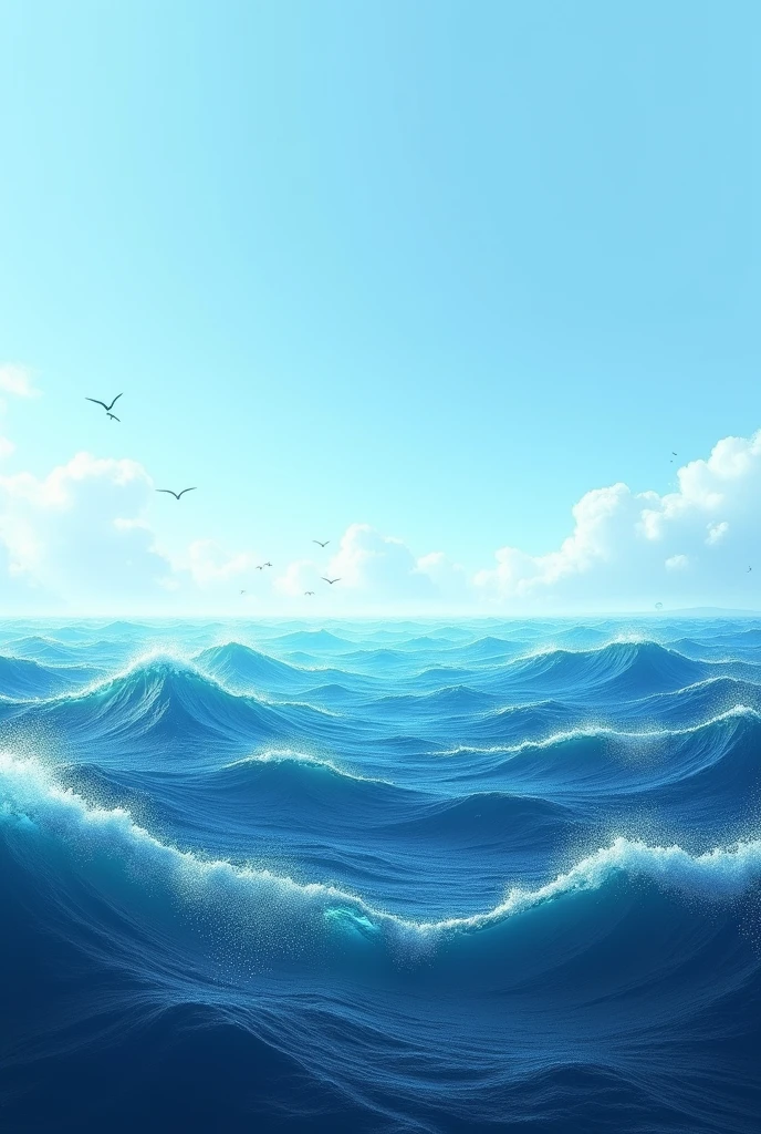 I want an image inspired by the sea, just the sea