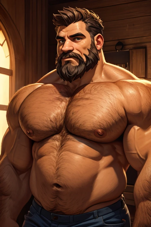 Daddy,big body,beard face,