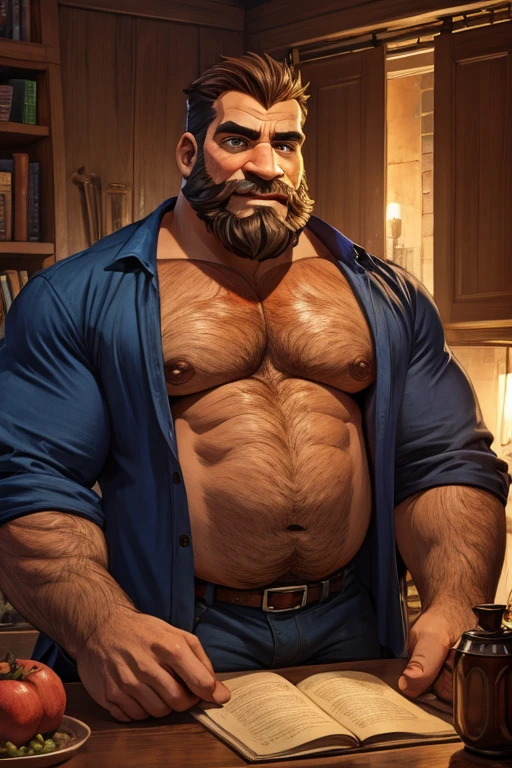 Daddy,big body,beard face,