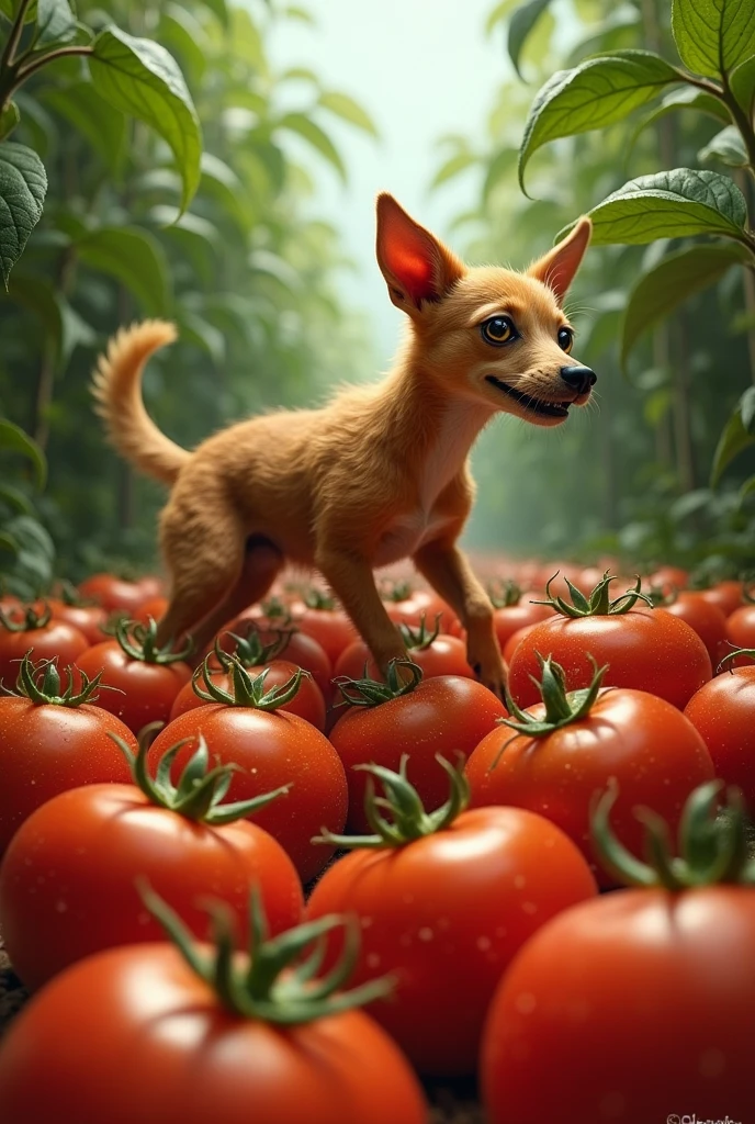 Tomatoes from a dog that escaped from space