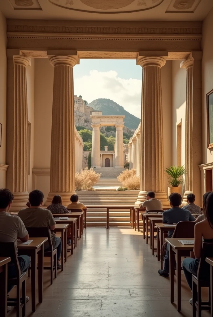Ancient Greeks in a modern classroom
