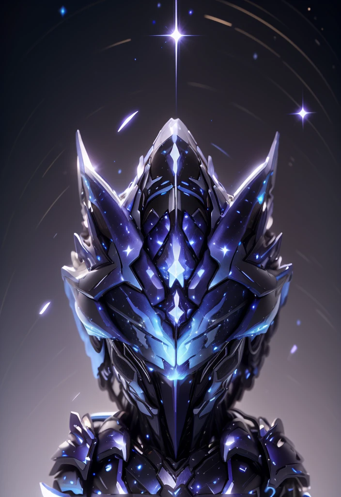 The color changes from starry sky to blue and purple,Some starry blue and starry purple(Ensure its layering and armor texture,Starry sky color as main color)