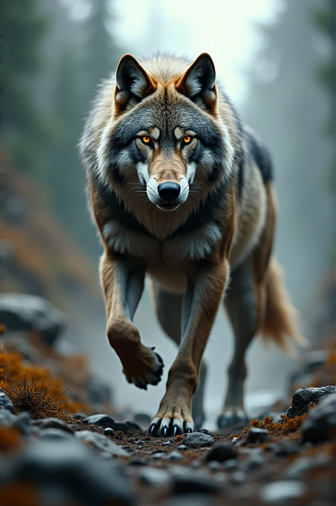 Muscular Wolf for Gym